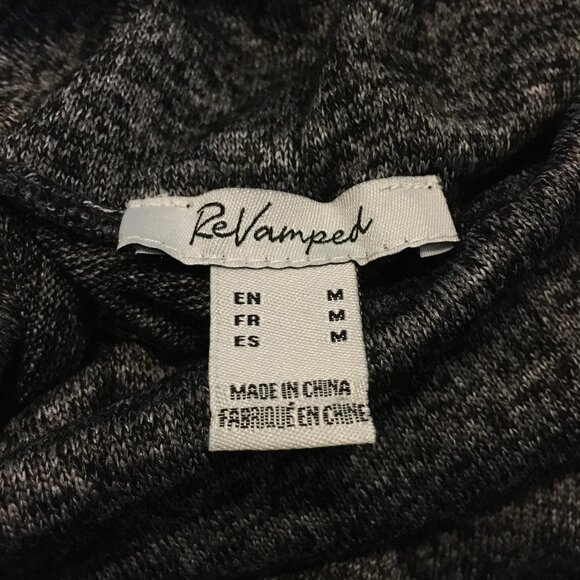 B&W Television Static Cowled Turtleneck Long Shirt - Picture 9 of 16
